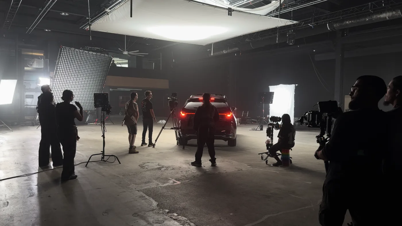 Film and video production inside Demo Room Toronto, a purpose-built production venue